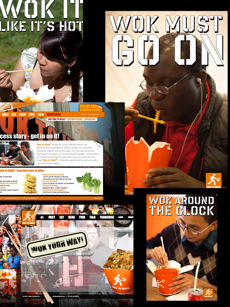 WokToWalk — packaging, illustration and campaign systems